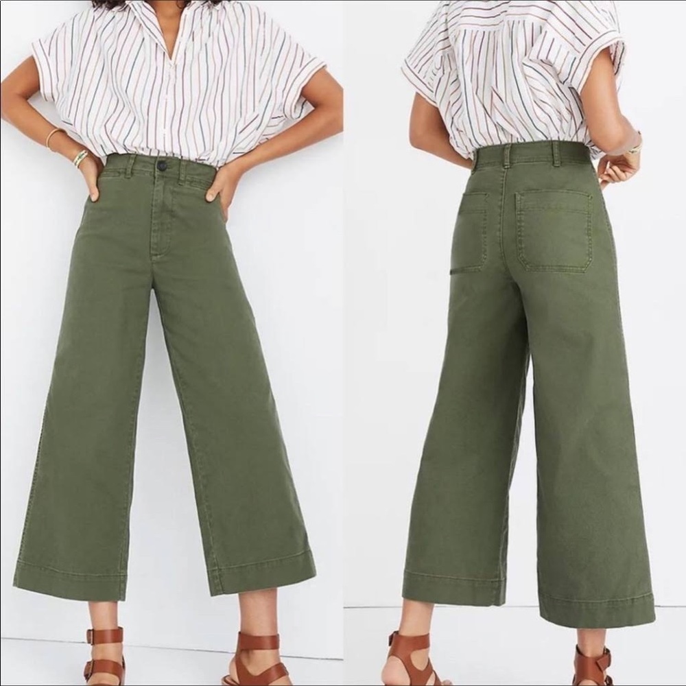 Madewell - Emmett Wide Leg Green Pants